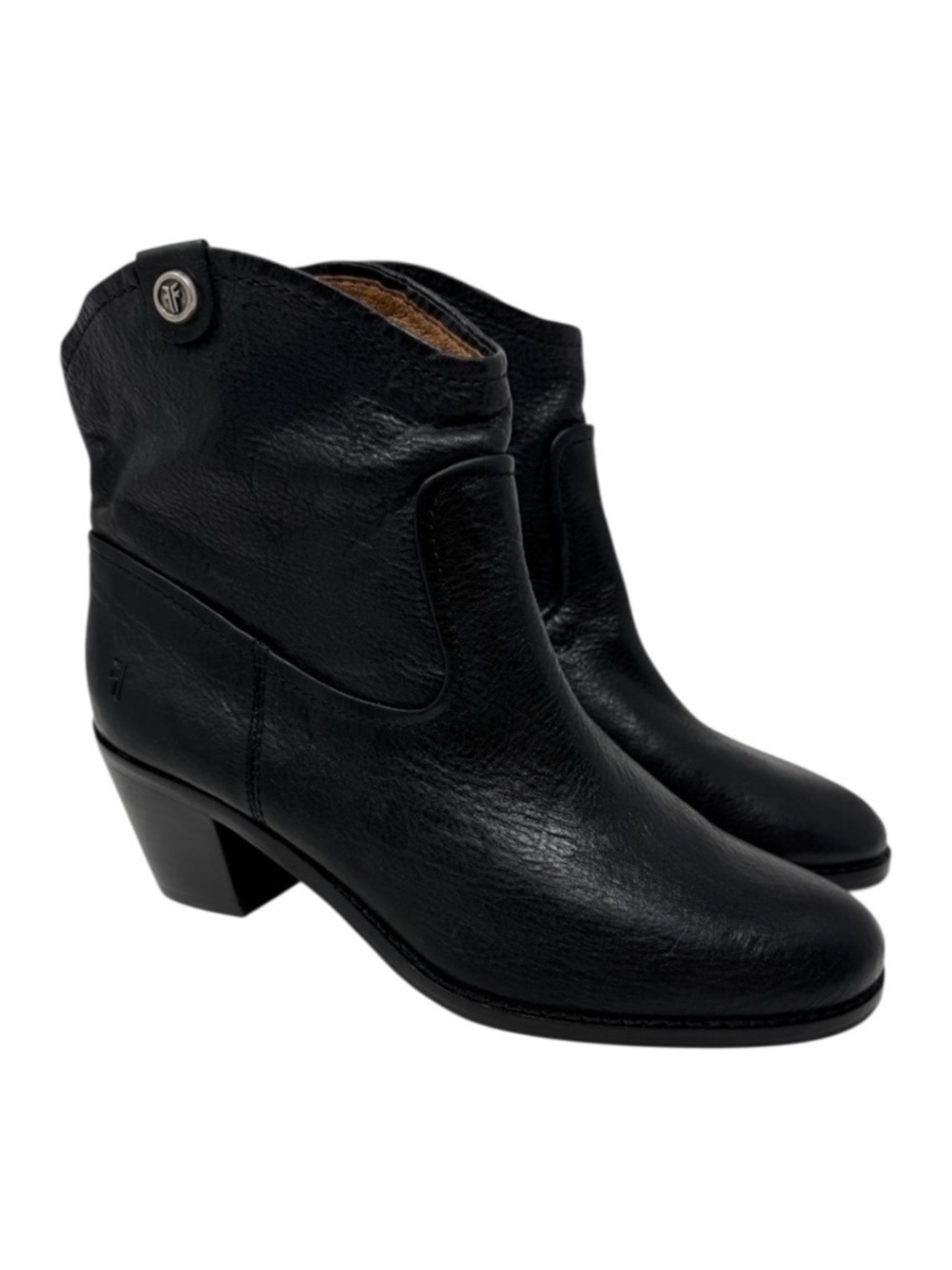 Frye Jolene Short Pull On Black Boot
